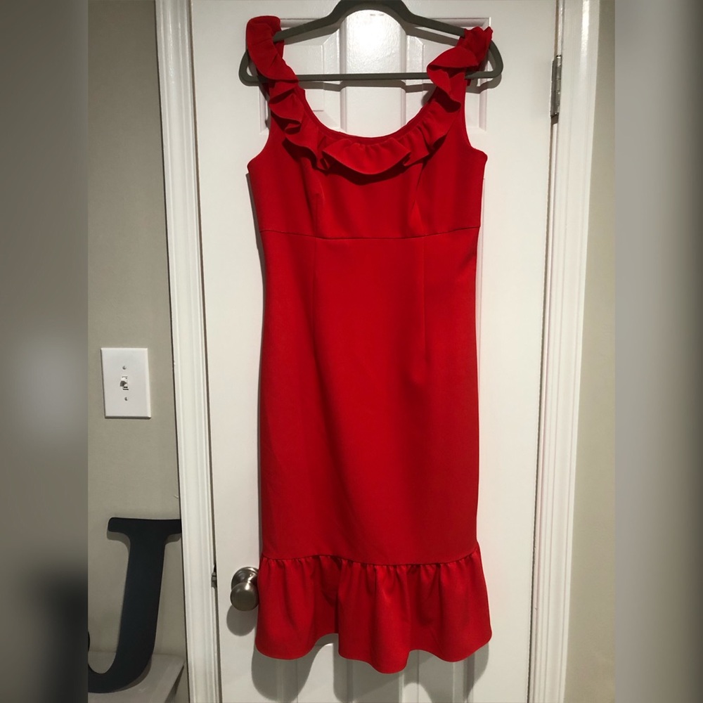 NWT - Nannette Lepore - Red Midi Dress